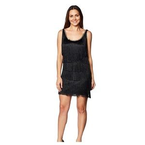 Charades Fashion Flapper Dress Black